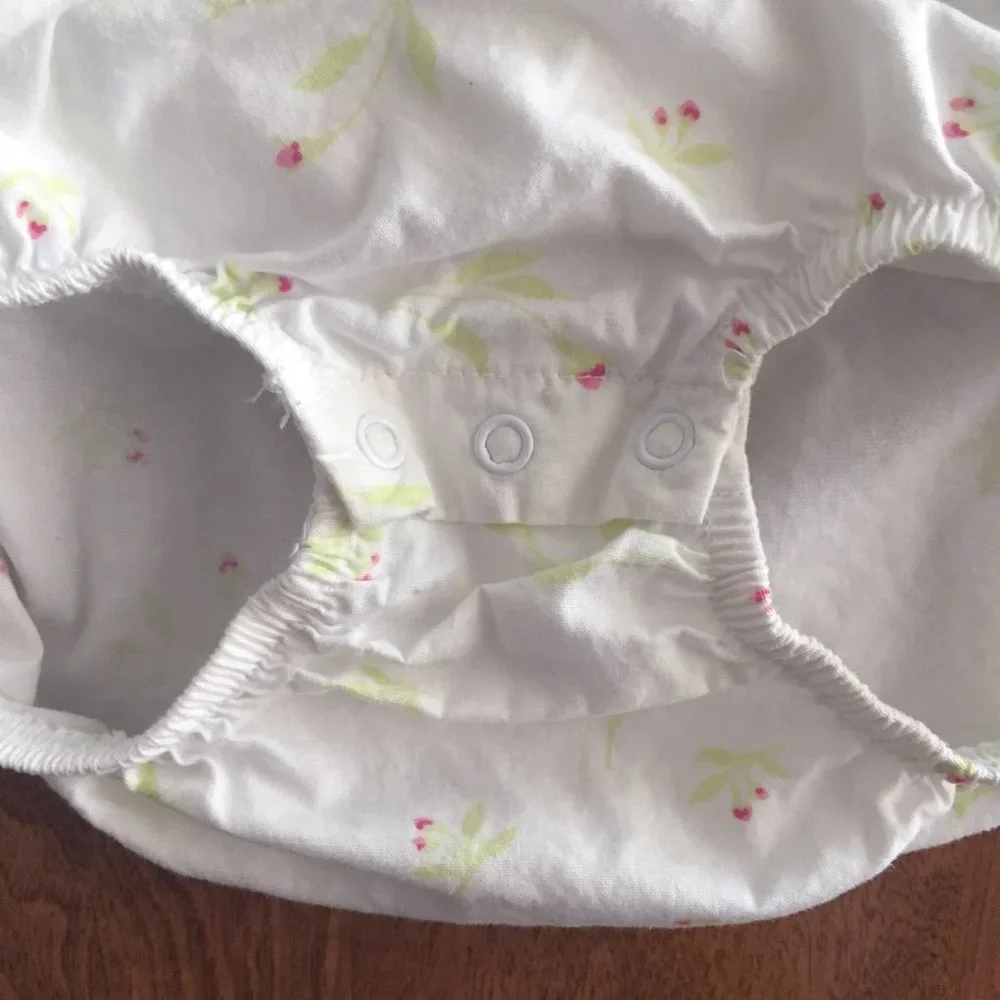 First Impressions vintage floral ruffle romper 6-9m